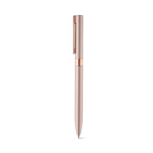 CLARE - Stylo à bille en aluminium recyclé (100 % rAL) avec clip et mécanisme twist
