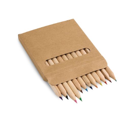 COLOURED - Boîte avec 12 crayons de couleur