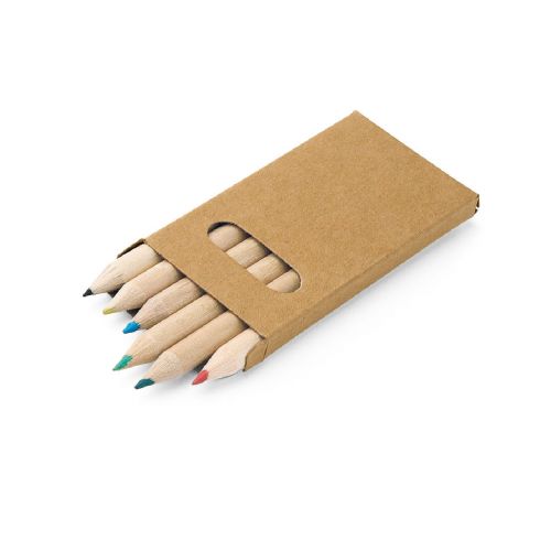 BIRD - Boîte avec 6 crayons de couleur