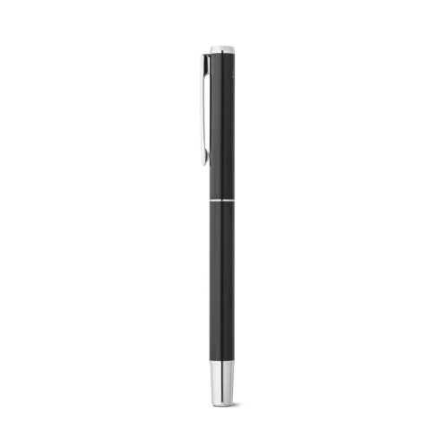 LEAH - Parure de stylo à bille et de roller en aluminium (94% rAL) avec clip