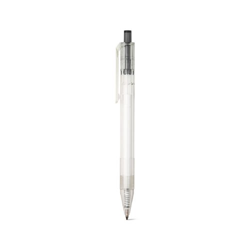 HARLAN - Stylo en rPET avec bouton coloré