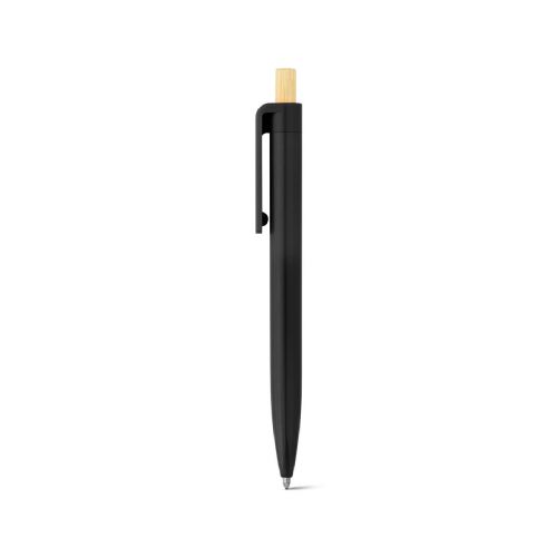 ZARA - Stylo à bille en ABS recyclé (100% rABS) avec bouton en bambou