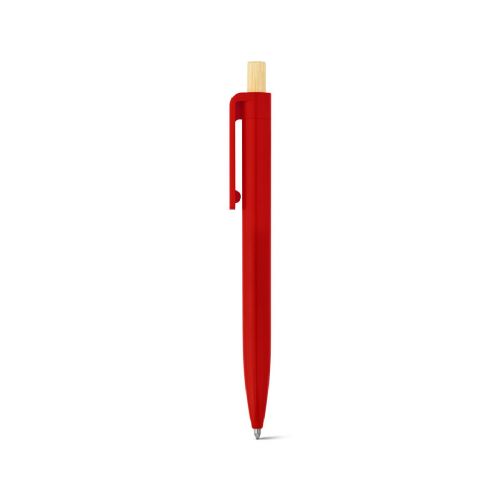 ZARA - Stylo à bille en ABS recyclé (100% rABS) avec bouton en bambou