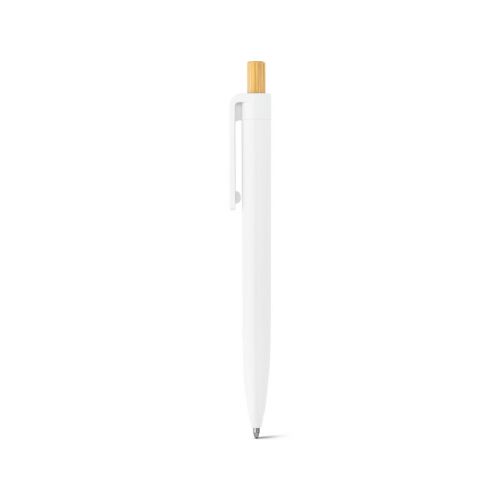 ZARA - Stylo à bille en ABS recyclé (100% rABS) avec bouton en bambou