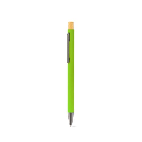 ZYLEN - Stylo à bille en aluminium recyclé (100 % rAL), avec finition en caoutchouc