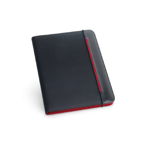 FITZGERALD - Porte-documents A4 en PU et 800D avec bloc de pages lignées