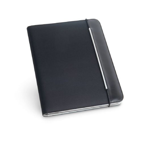 FITZGERALD - Porte-documents A4 en PU et 800D avec bloc de pages lignées