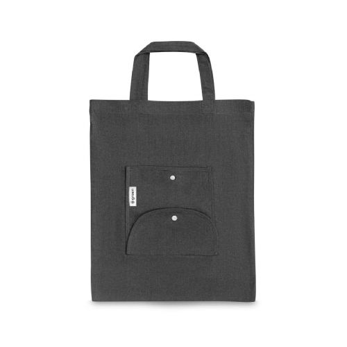 SIENA - Sac pliable en coton (50%), coton recyclé (30%) et polyester (20% rPET) (140 g/m²)