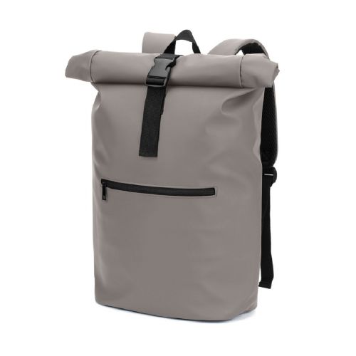 PORTLAND - Sac à dos à enroulement en PU avec poche pour ordinateur portable 16 pouces