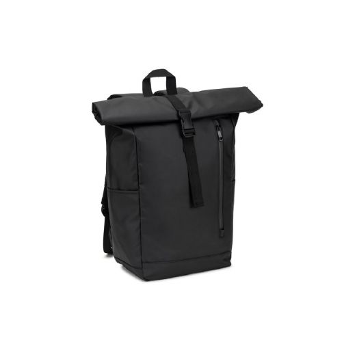 OSASCO BPACK - Sac à dos avec système de fermeture à glissière permettant de rouler la partie supérieure pour l'adapter au volume du sac à dos, fabriqué en polyester recyclé 600D