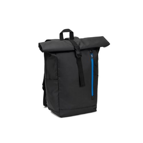 OSASCO BPACK - Sac à dos avec système de fermeture à glissière permettant de rouler la partie supérieure pour l'adapter au volume du sac à dos, fabriqué en polyester recyclé 600D