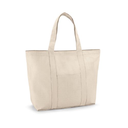 VILLE - Sac en toile 100% coton avec poche frontale et intérieure (280 g/m²)