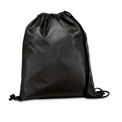 CARNABY - Sac à dos 210D avec cordons de serrage noirs