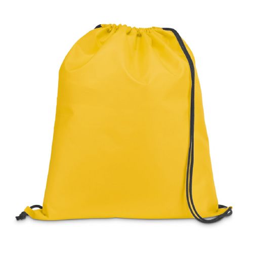 CARNABY - Sac à dos 210D avec cordons de serrage noirs