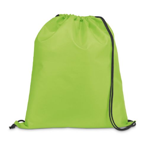 CARNABY - Sac à dos 210D avec cordons de serrage noirs