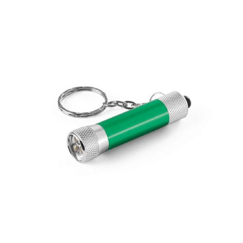 LERGAN - Porte-clés en aluminium avec lampe de poche 3 LED