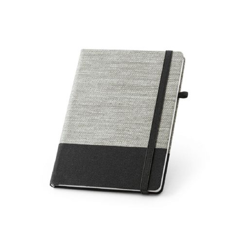 ROUSSEAU - Bloc-notes A5 en fibre de paille et toile de coton avec pages lignées
