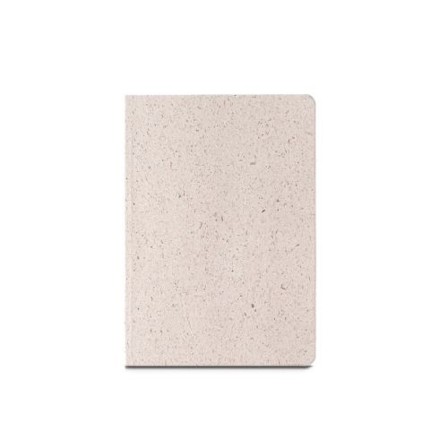 ORGANIC SEMI-RIGID - Bloc-notes A5 avec couverture semi-rigide en matière organique d'éléphant (80%)