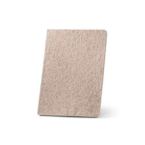TEAPAD SEMI-RIGID - Bloc-notes A5 avec couverture semi-rigide fabriquée à partir de déchets de feuilles de thé (65%)