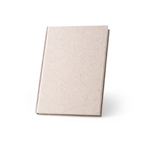 ORGANIC RIGID - Bloc-notes A5 avec couverture rigide fabriquée à partir de matière organique d'éléphant (80%)