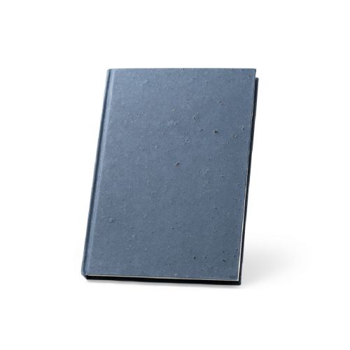 COFFEEPAD RIGID - Bloc-notes A5 avec couverture rigide fabriquée à partir de déchets de coques de café (65%)