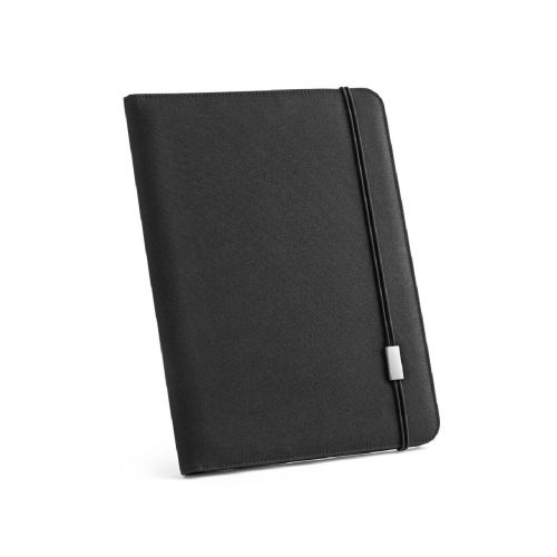 EMERGE FOLDER II - Porte documents A4 en 300D polyester recyclé (100% rPET) avec fermeture élastique