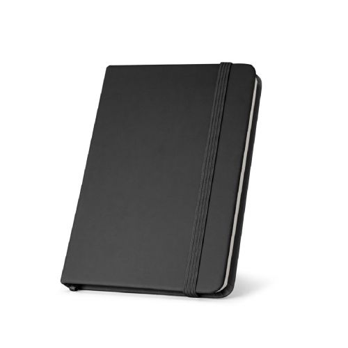 CAMPUS - Cahier A5 à couverture rigide en PU (35% recyclé) avec pages lignées 100% recyclé