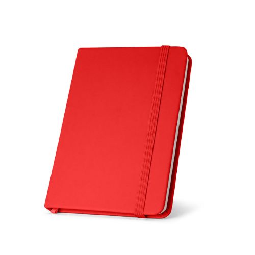 CAMPUS - Cahier A5 à couverture rigide en PU (35% recyclé) avec pages lignées 100% recyclé