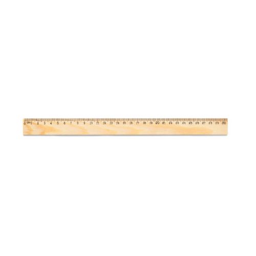 WESLEY 30 - Règle en bois de pin avec échelle graduée de 30 cm