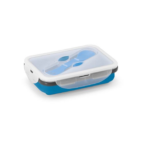 SAFFRON - Lunch Box. Boîte hermétique rétractable en silicone et PP 640 mL