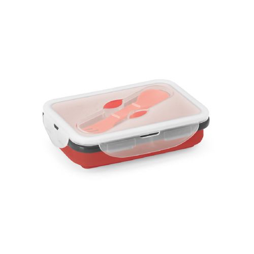SAFFRON - Lunch Box. Boîte hermétique rétractable en silicone et PP 640 mL