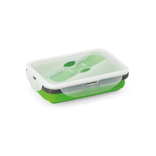 SAFFRON - Lunch Box. Boîte hermétique rétractable en silicone et PP 640 mL