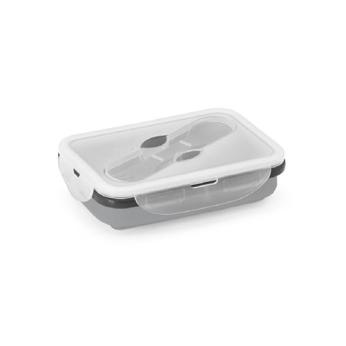SAFFRON - Lunch Box. Boîte hermétique rétractable en silicone et PP 640 mL