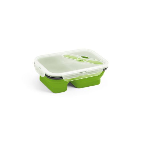 DILL - Lunch Box. Boîte hermétique rétractable en silicone et PP (480 et 760 mL)