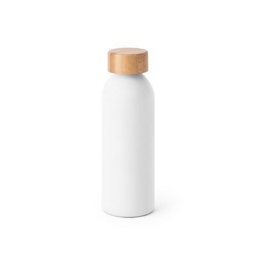 QUETA - Bouteille 550mL en aluminium avec bouchon en bambou