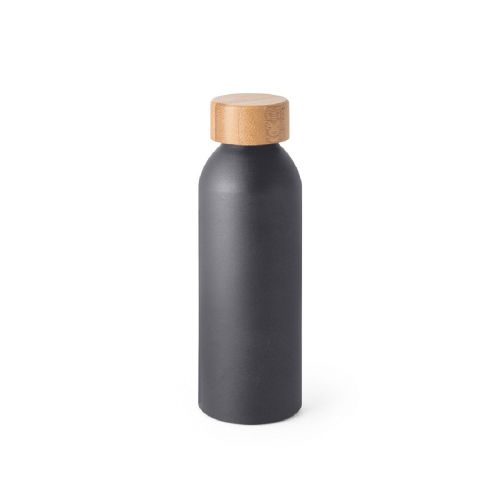 QUETA - Bouteille 550mL en aluminium avec bouchon en bambou