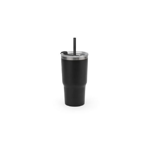 JOYNER M - Gobelet de voyage compact en acier inoxydable (91% recyclé) avec double paroi isolée sous vide et finition mate 600 mL