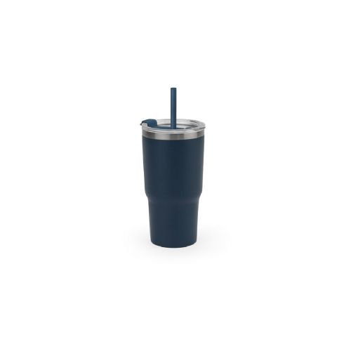 JOYNER M - Gobelet de voyage compact en acier inoxydable (91% recyclé) avec double paroi isolée sous vide et finition mate 600 mL