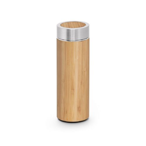 NATUREL - Bouteille thermos en bambou et acier inoxydable (90 % recyclé) 430 mL
