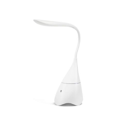 GRAHAME - Lampe de bureau portable avec haut-parleur et autonomie de 5h en ABS recyclé (100 % rABS)