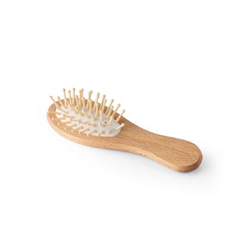 DERN - Brosse à cheveux en bois avec dents en bambou