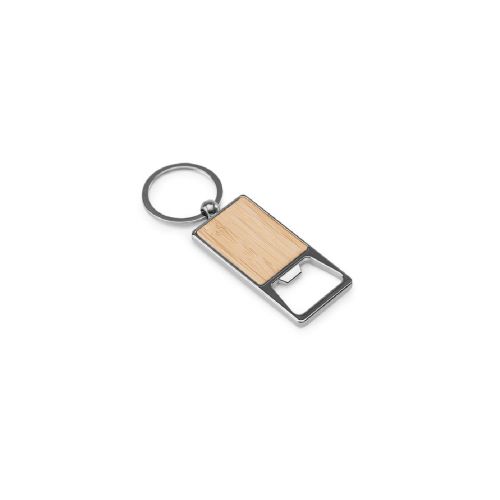 SYLVESTER - Porte-clés rectangulaire en fer avec décapsuleur