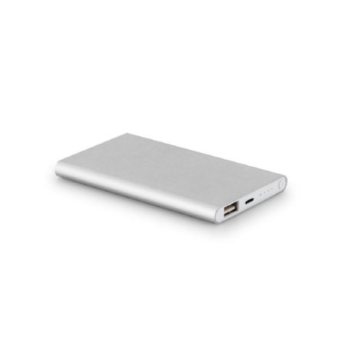 MARCET - Power bank Slim de 4 000 mAh en ABS recyclé (70 % rABS) et aluminium recyclé (30 % rAL)