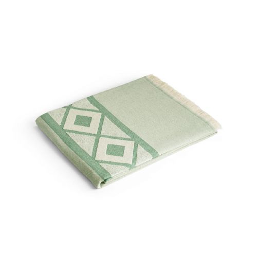 MALEK - Serviette de toilette multifonctionnelle et de bain (350g/m²) en coton léger et résistant (85%) et en coton recyclé (15%)
