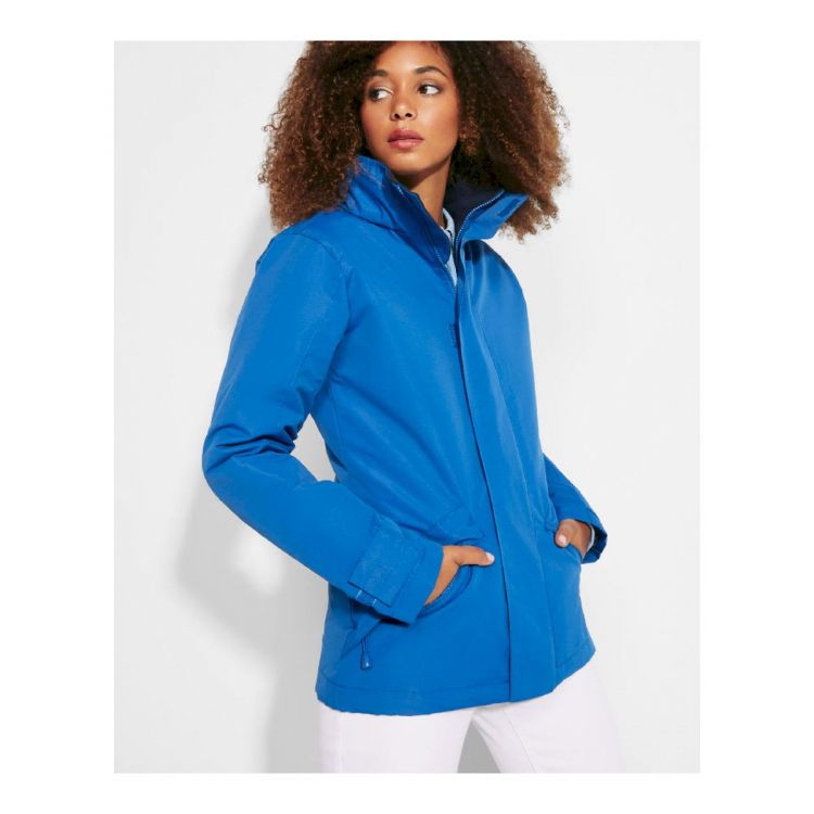 CAMDEN Parka col montant avec zip injecte ton sur ton