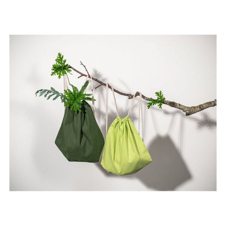 Sac à dos en coton recyclé (70%) et polyester (30% rPET) (1