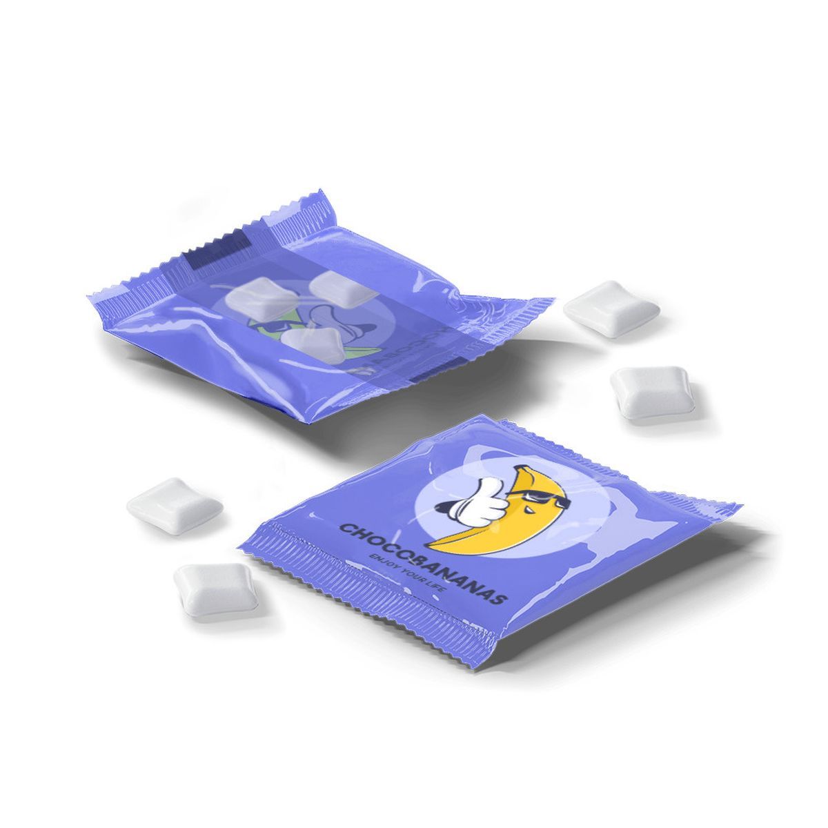 CHEWING GUMS BAG M - Mélange de gomme à mâcher, 75 x 90 mm | CC55028B
