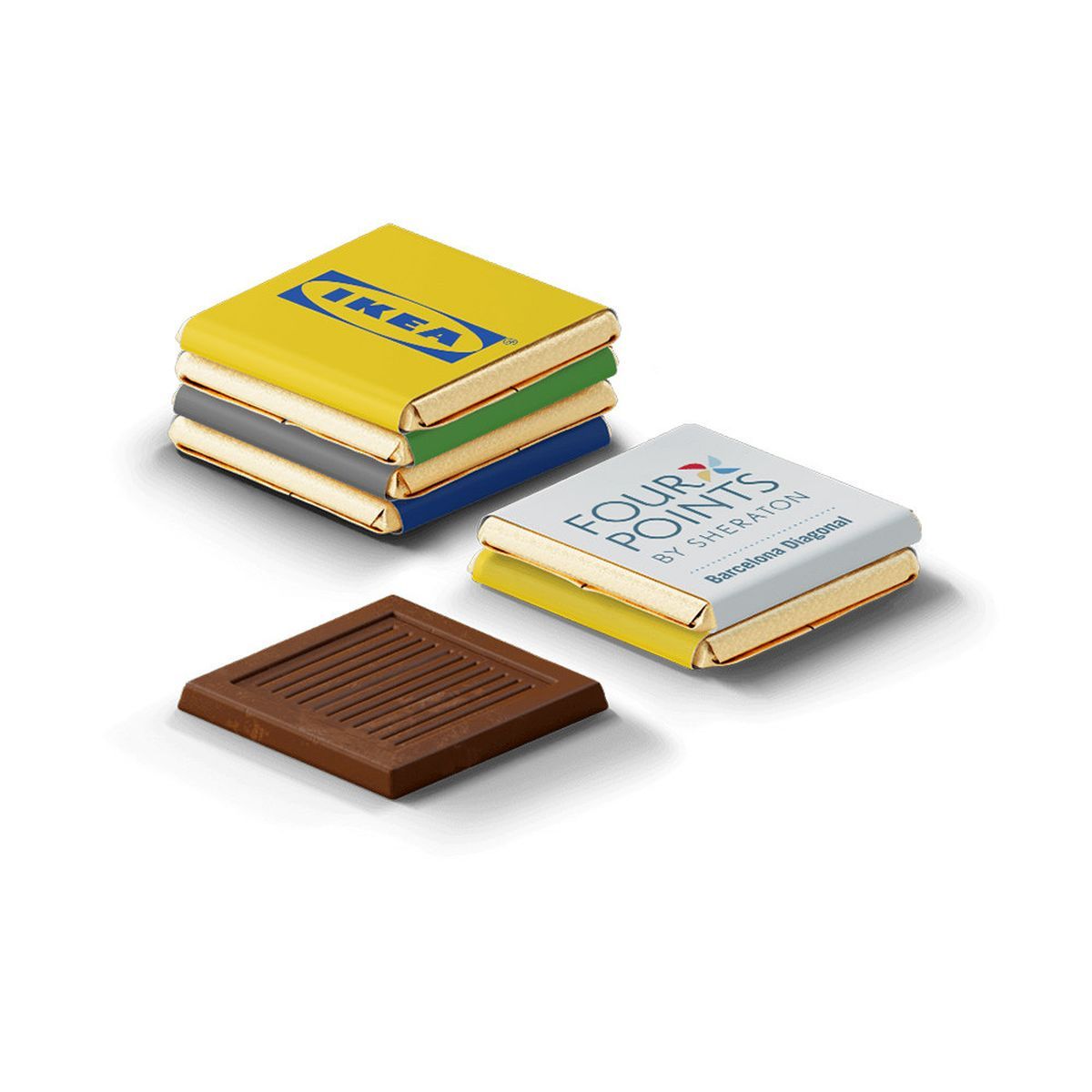 NEAPOLITAN MILK - Chocolats au lait, 30 x 30 mm | CC55033A