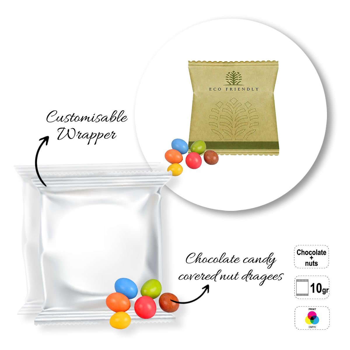 SWEET BAG MINI - sachet de bonbons, 70x70 mm | GL810306C