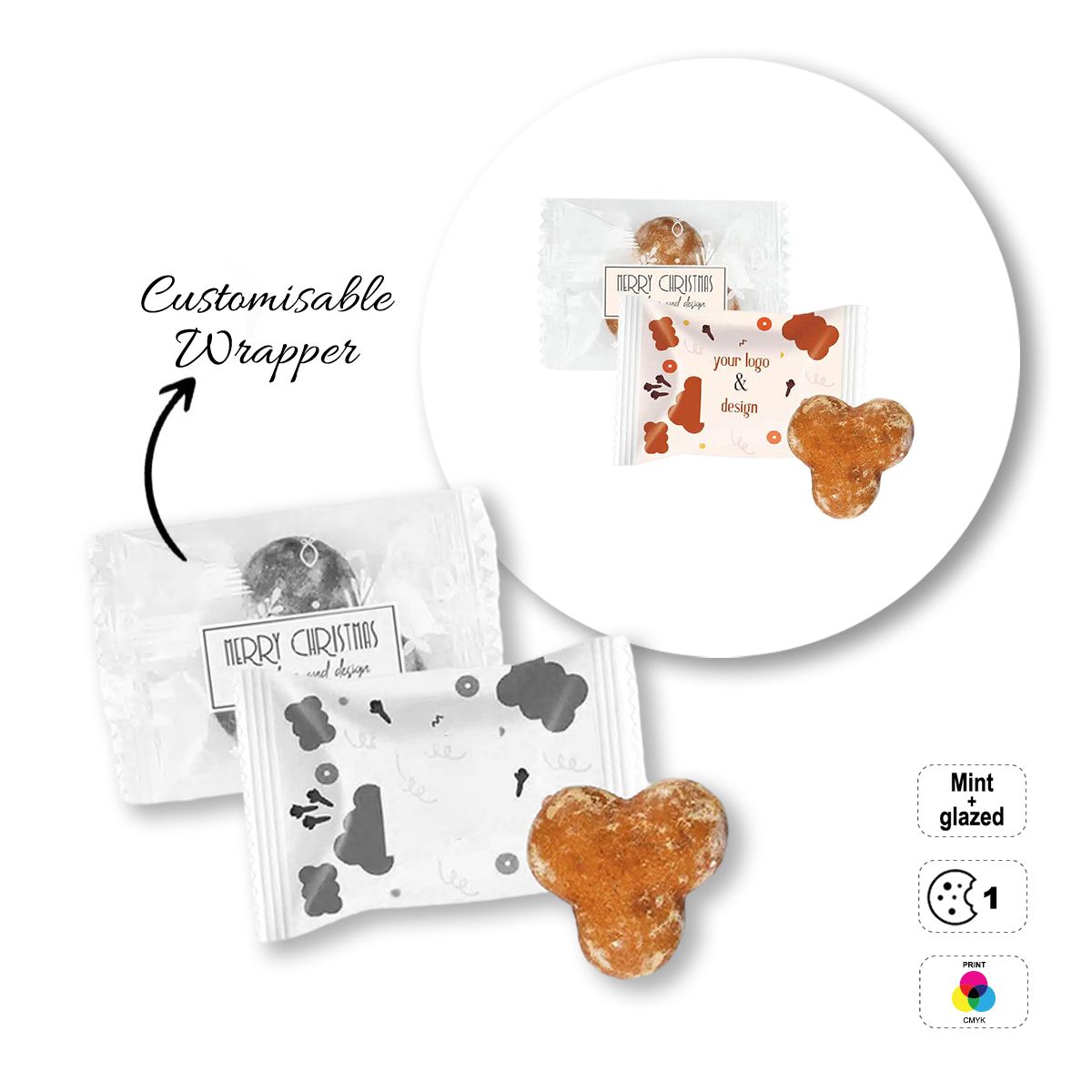 PREMIUM COOKIE - biscuit moelleux aux épices, 81x55 mm | GL810703D